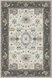 Dynamic Rugs Yazd 8531-190 Ivory and Grey